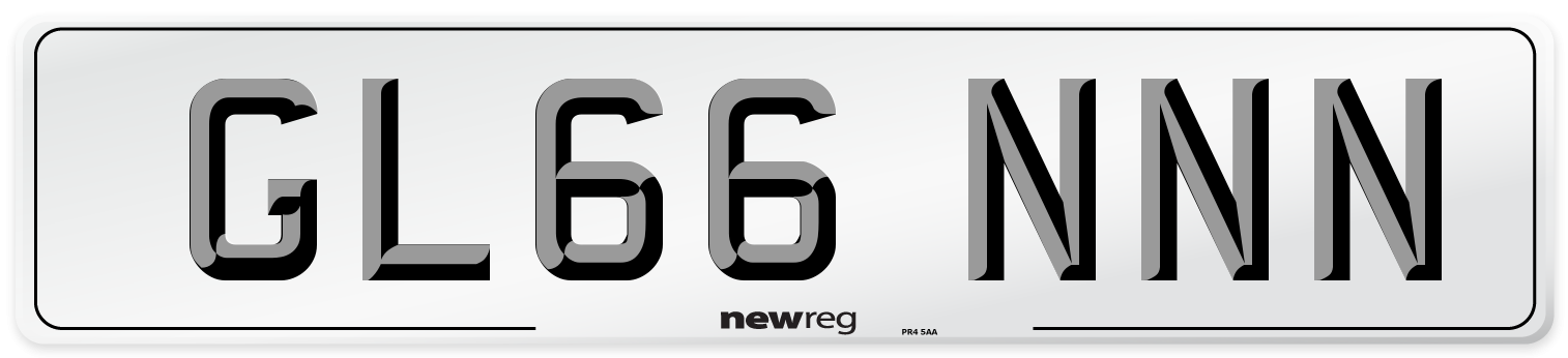 GL66 NNN Number Plate from New Reg